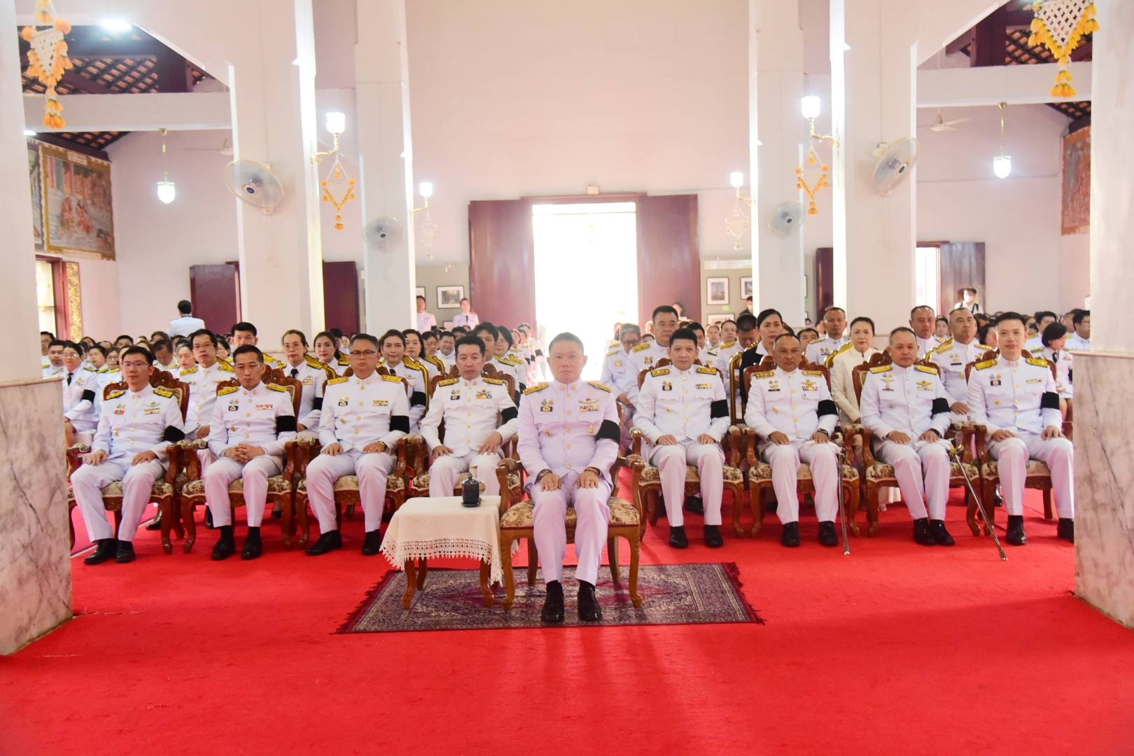  ร่วมพิธีเจริญพระพุทธมนต์และทำบุญตักบาตรถวายพระราชกุศล เฉลิมพระเกียรติสมเด็จพระกนิษฐาธิราชเจ้า กรมสมเด็จพระเทพรัตนราชสุดาฯ สยามบรมราชกุมารี เนื่องในโอกาสวันคล้ายวันพระราชสมภพ 2 เมษายน 2569